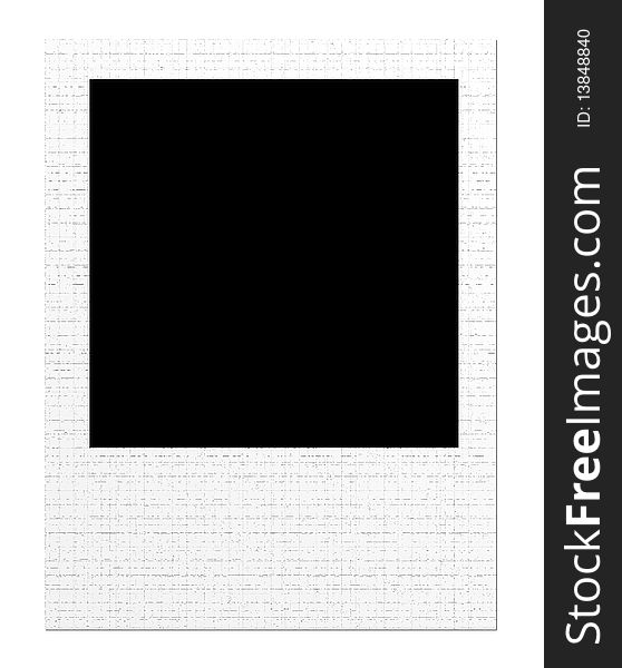 Black square with white frame. abstract illustration. Black square with white frame. abstract illustration