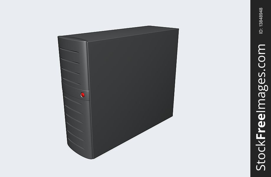 3d image of a computer server