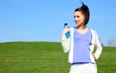 Young Woman Drinking Water Stock Images Young Woman Drinking Water Stock Images