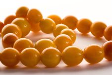 Amber Chaplet Macro With Sparkles Of Light On The Stock Photos Amber Chaplet Macro With Sparkles Of Light On The Stock Photos