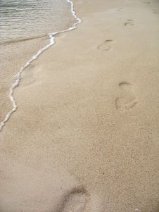 Footprints Royalty Free Stock Images Footprints Royalty Free Stock Images