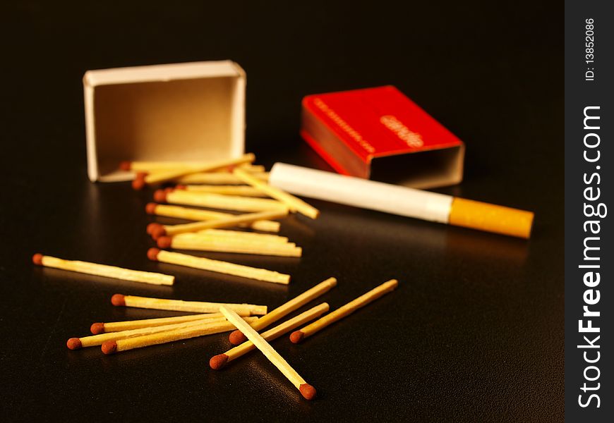 Matches And Cigarette
