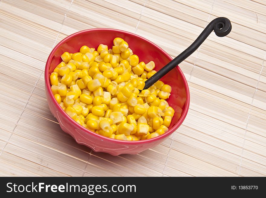 Bowl Of Canned Corn
