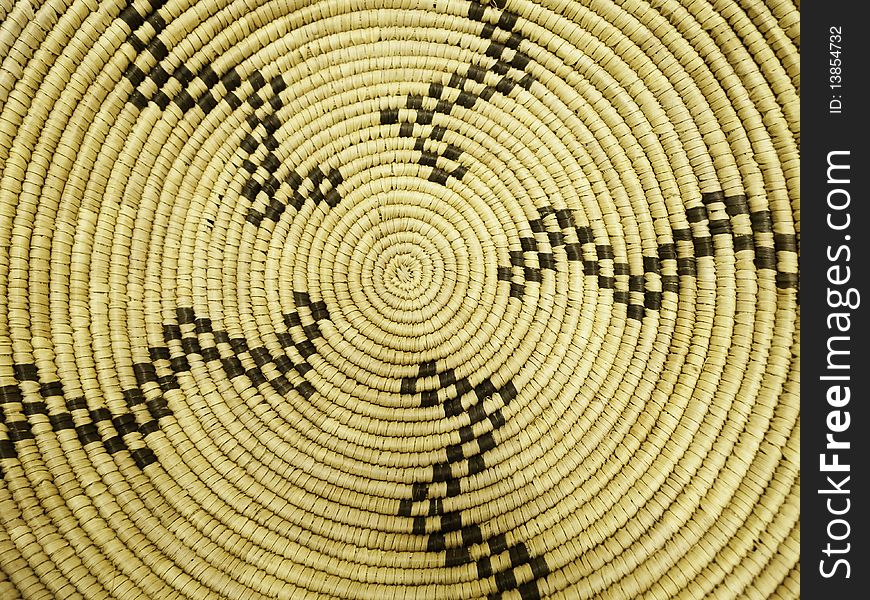 Close-up of American Indian traditional basketware design. Close-up of American Indian traditional basketware design