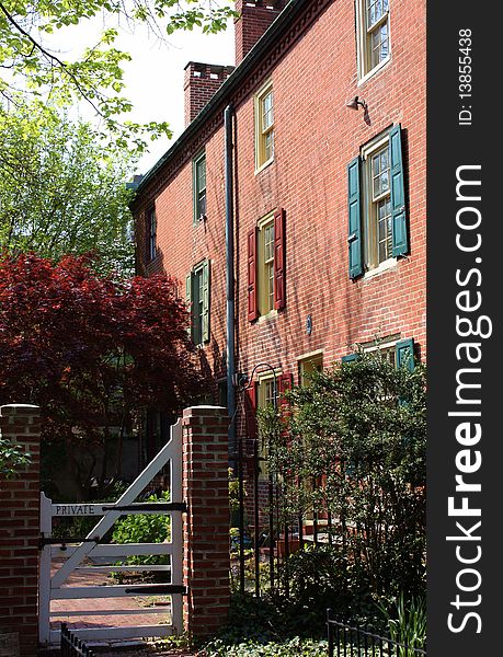 A house in the historic Old City section of Philadelphia. A house in the historic Old City section of Philadelphia.
