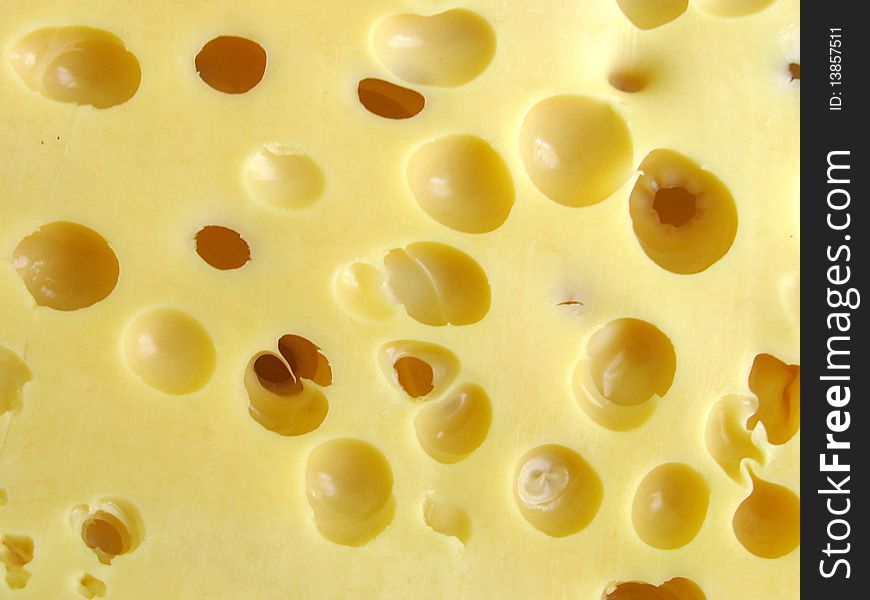 Abstract background: cheese with holes