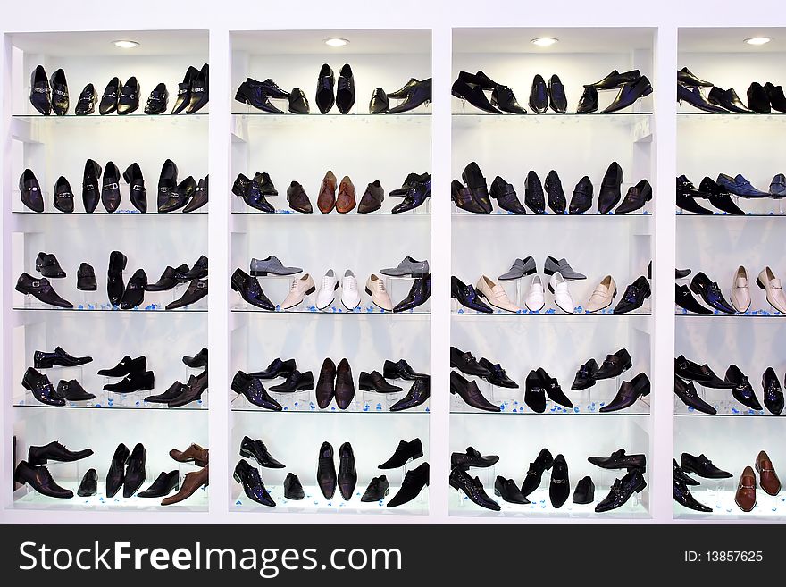 Mens Shoes On Shelfs