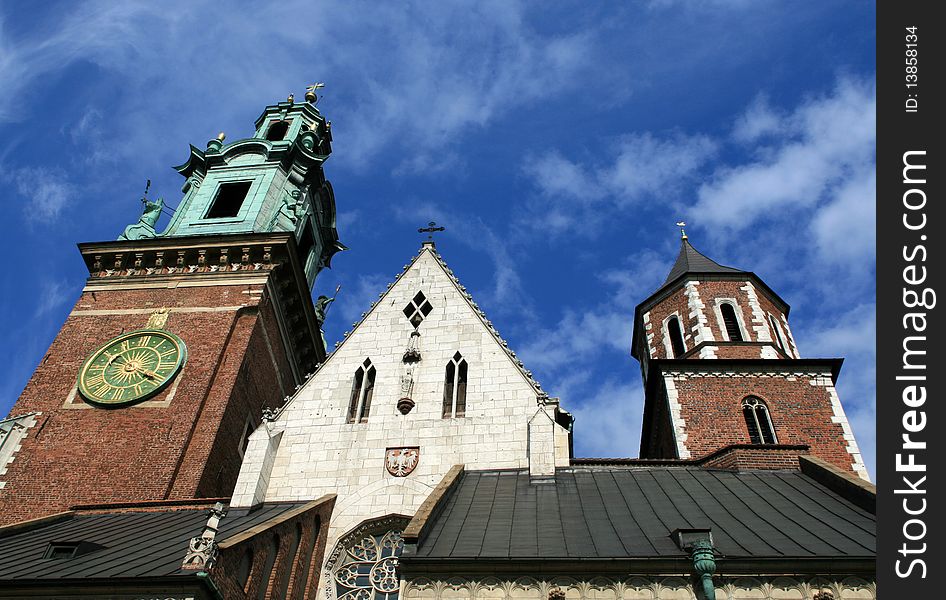 A Picture Of The Wawel Castle In Krakow