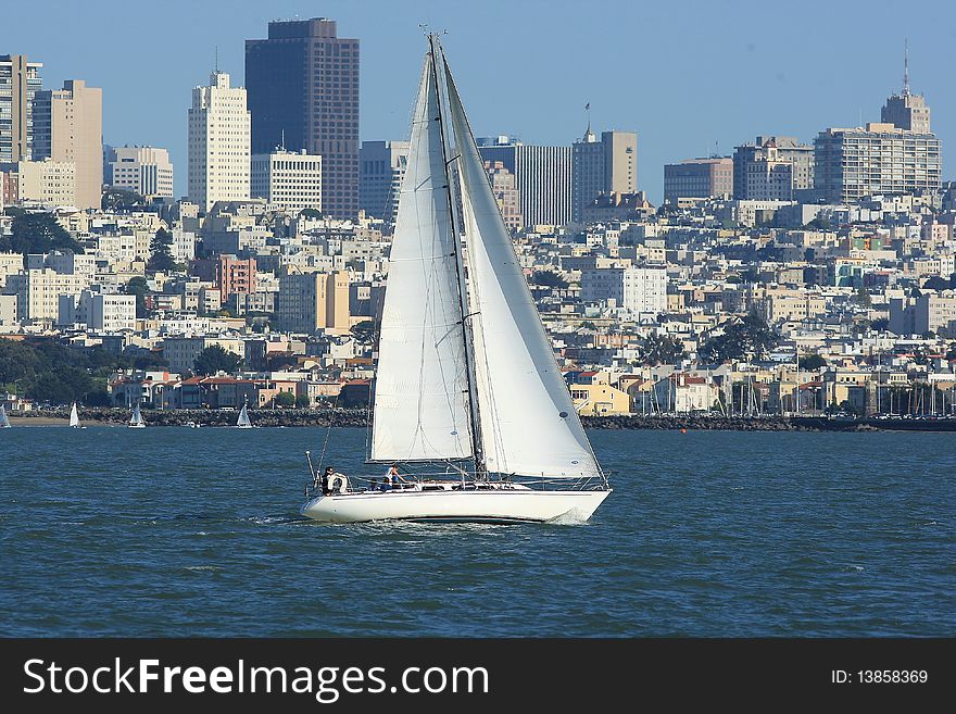 Sailing In Front Of San Francisco