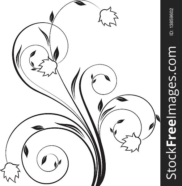 Floral element for design (vector)