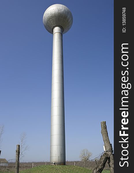 Water tower for small village.