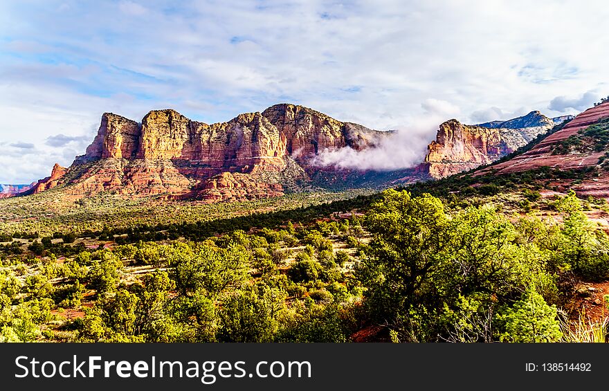 Lee Mountain and Munds Mountain near the town of Sedona in northern Arizona
