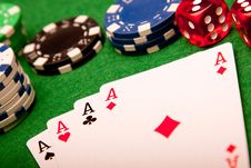 Casino Cards Background Stock Photography