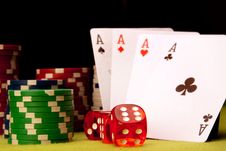 Casino Concept Background Stock Photography