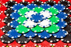 Casino Chips Background Royalty Free Stock Photo