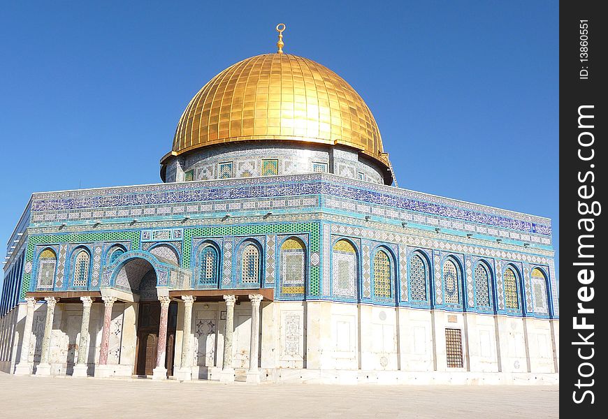 Dome of the Rock in the Temple Mount, Jerusalem, Israel
