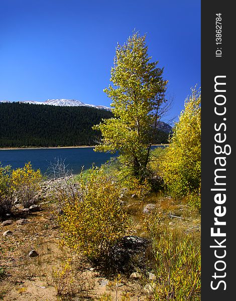 Scenic landscape in South west Colorado in autumn time. Scenic landscape in South west Colorado in autumn time