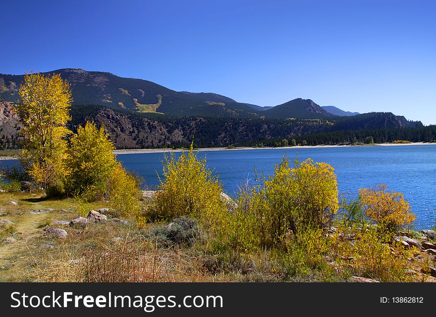 Scenic landscape in South west Colorado in autumn time. Scenic landscape in South west Colorado in autumn time