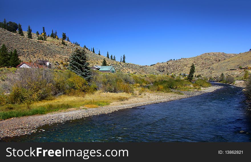 Scenic landscape in South west Colorado in autumn time. Scenic landscape in South west Colorado in autumn time