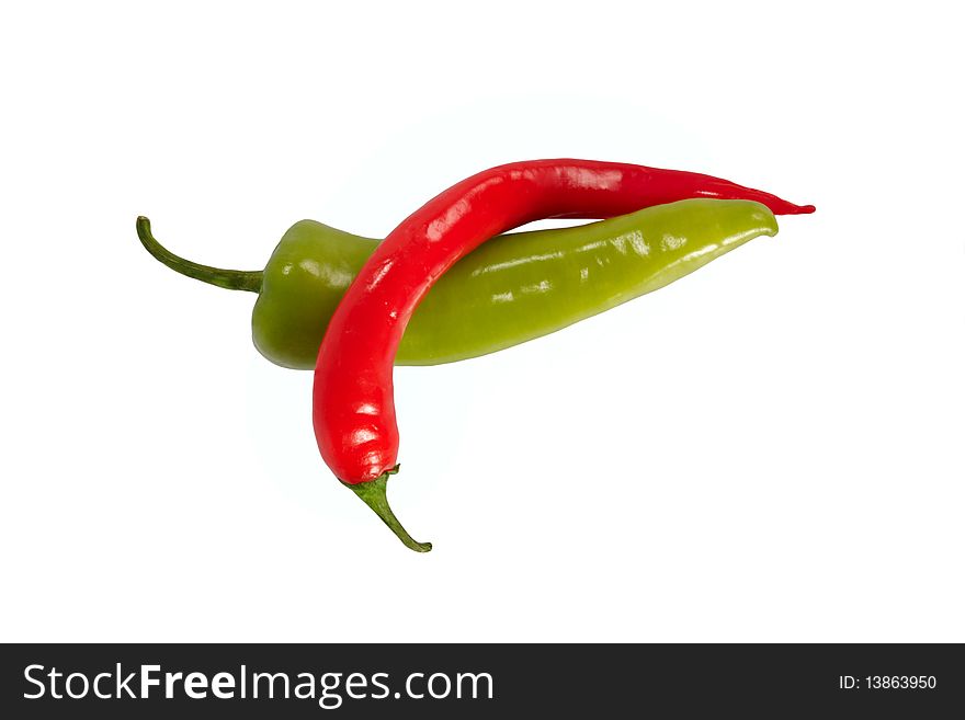Red anf green chili pepper
