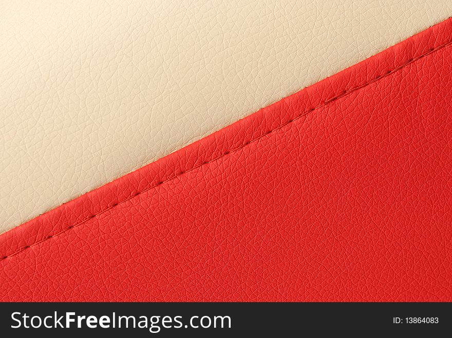 Beige and red leather texture