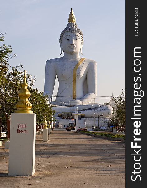 Buddha figure in Thai Temple