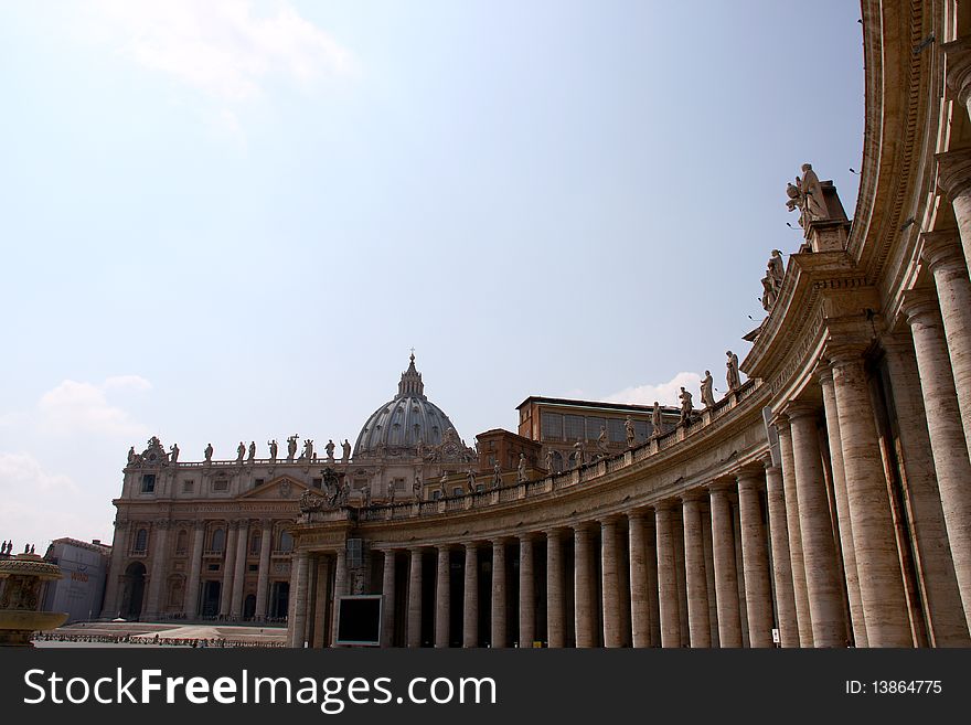 Vatican sqare in the summer