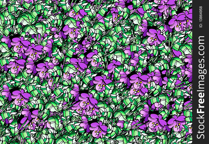 Bright Purple Flowers