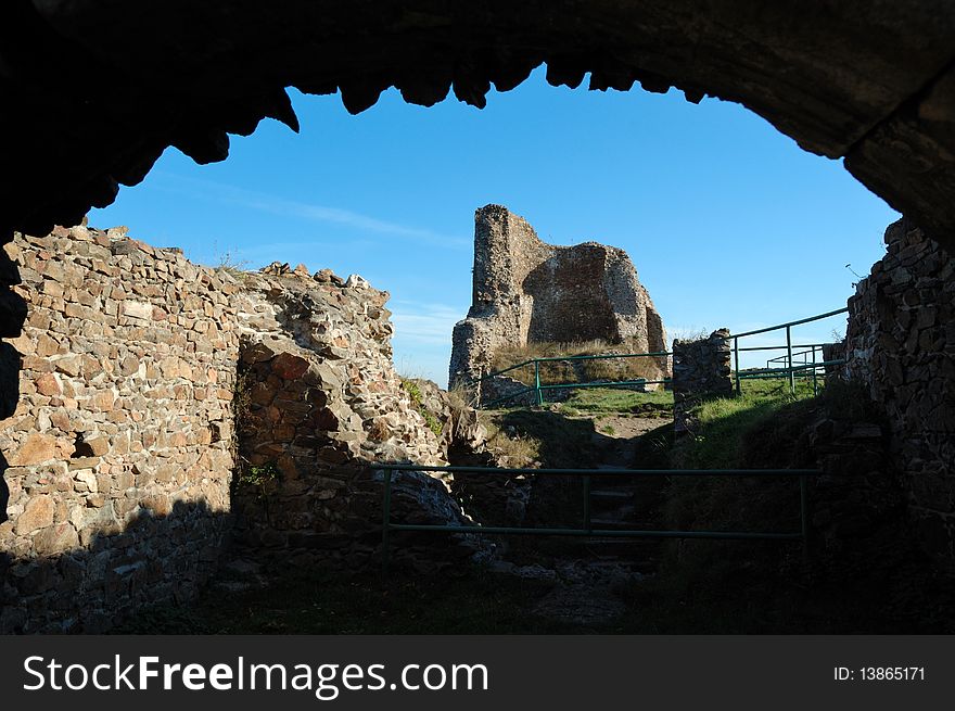 The Czech castle ruin, undercroft