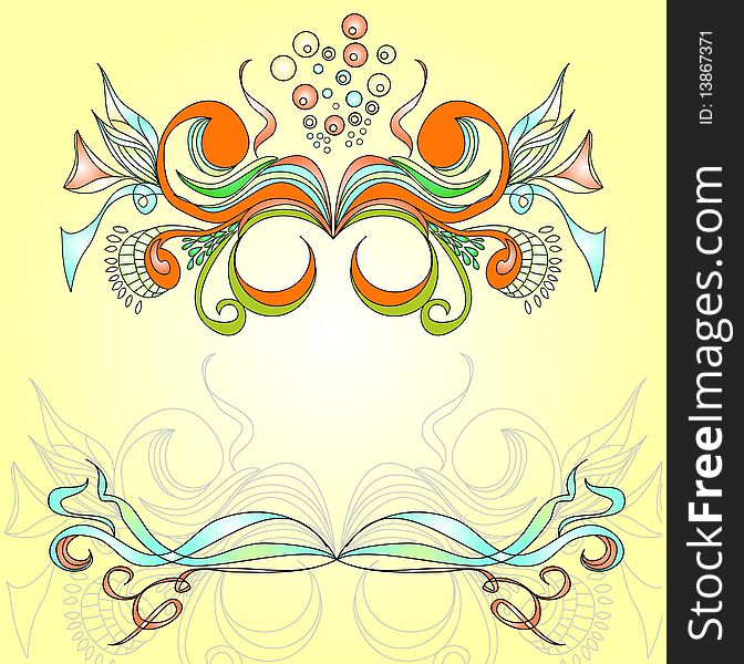 Original vintage background. Universal template for greeting card, web page, background