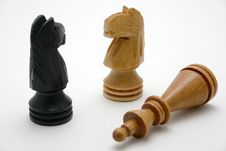 Chess Pieces Detail Royalty Free Stock Images