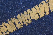 Grunge Asphalt Texture Background With Yellow Line Stock Images Grunge Asphalt Texture Background With Yellow Line Stock Images