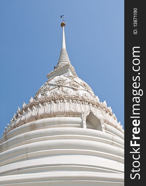 Front White Pagoda, Petchburi Thailand