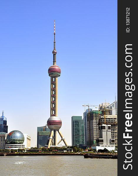 Shanghai city view and landmark
