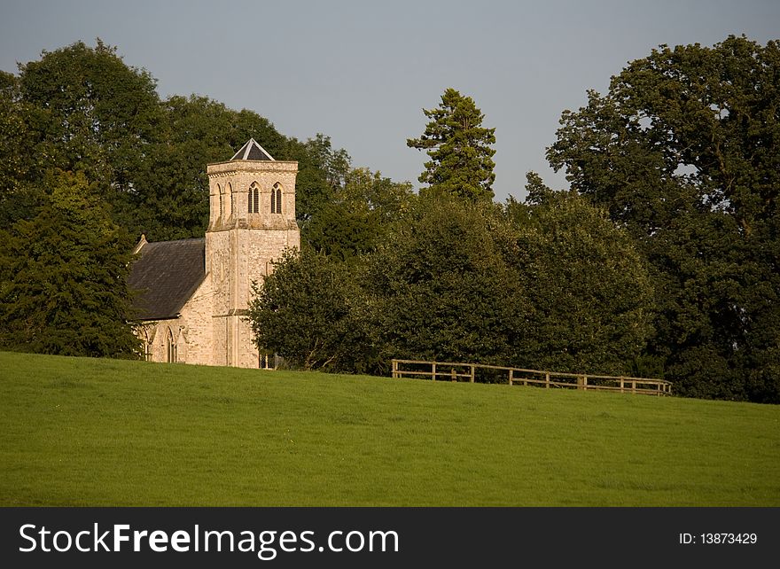 A old church in the countryside