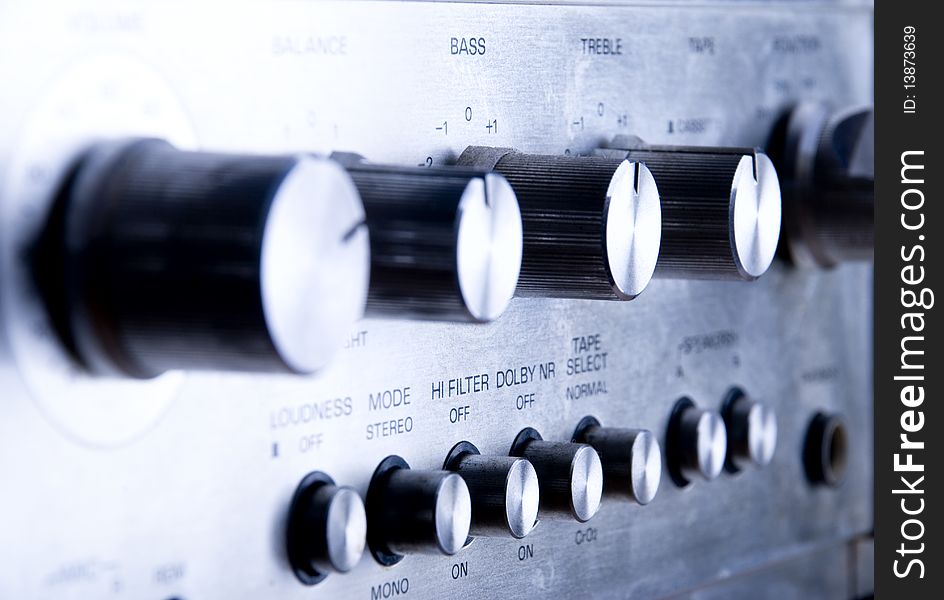 Sound volume bass treble button