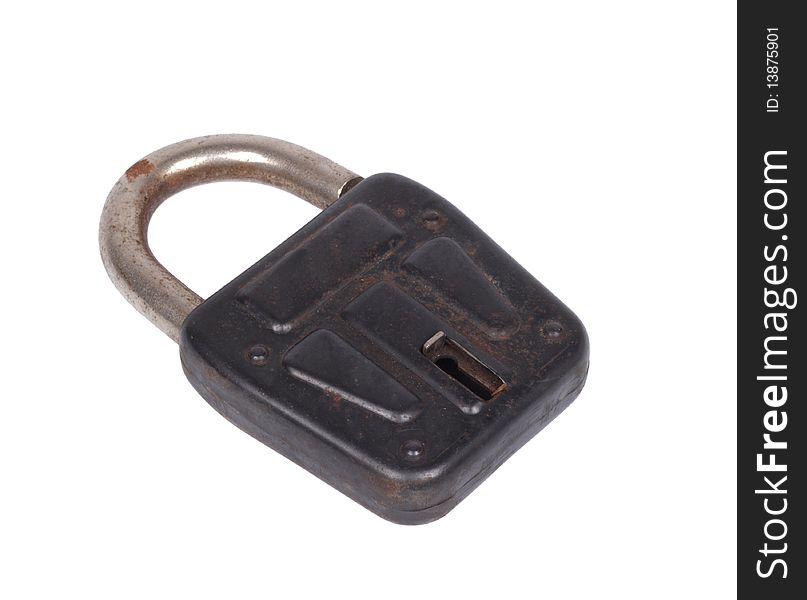 Padlock. Isolated object on a white background