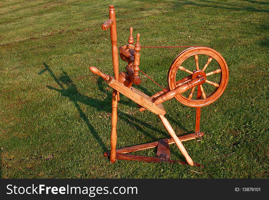 Ancient spinning used to work the wool