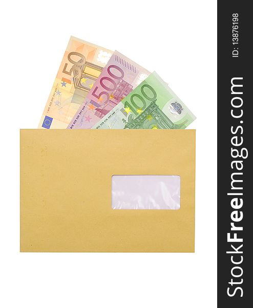 Paper euro over brownn covers