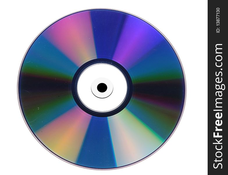 A photography of a isolated cd rom