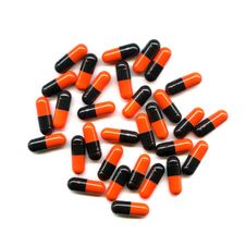 Pills Over White Background Stock Image