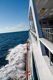 Ferry In The Ocean Stock Photos Ferry In The Ocean Stock Photos
