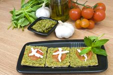 Pesto Canapes Stock Photos Pesto Canapes Stock Photos