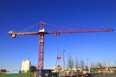 Large Crane At Work. Stock Images Large Crane At Work. Stock Images
