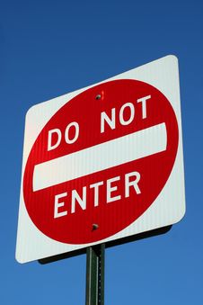 Do Not Enter Sign Stock Images