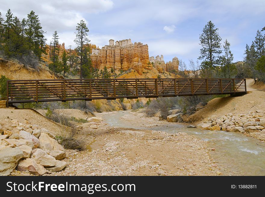 Scenic landscape in Bryce Canyon National Park. Scenic landscape in Bryce Canyon National Park