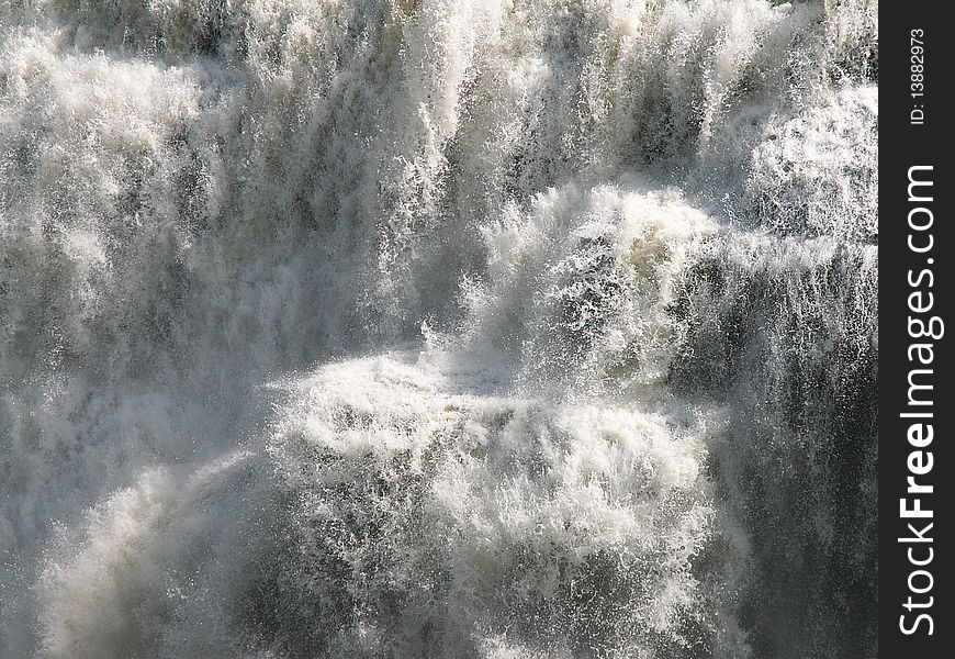 Panarama of letchworth lower falls