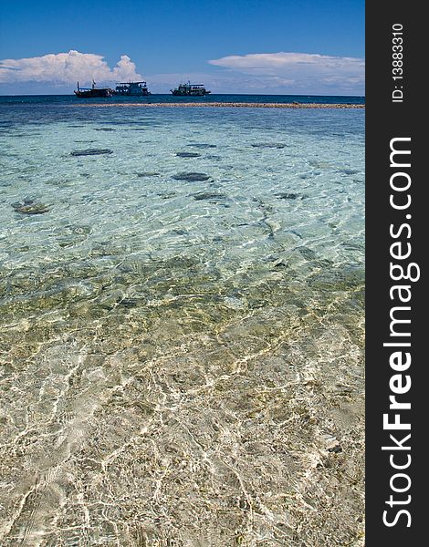 Nang-Yuan Transparent sea at the south of Thailand