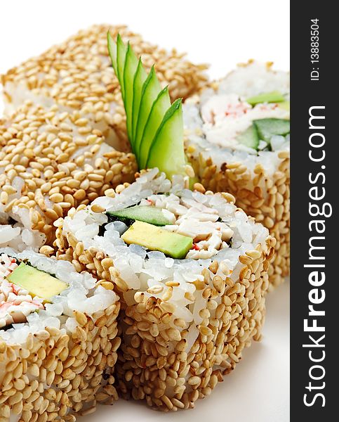 California Roll with Sesame