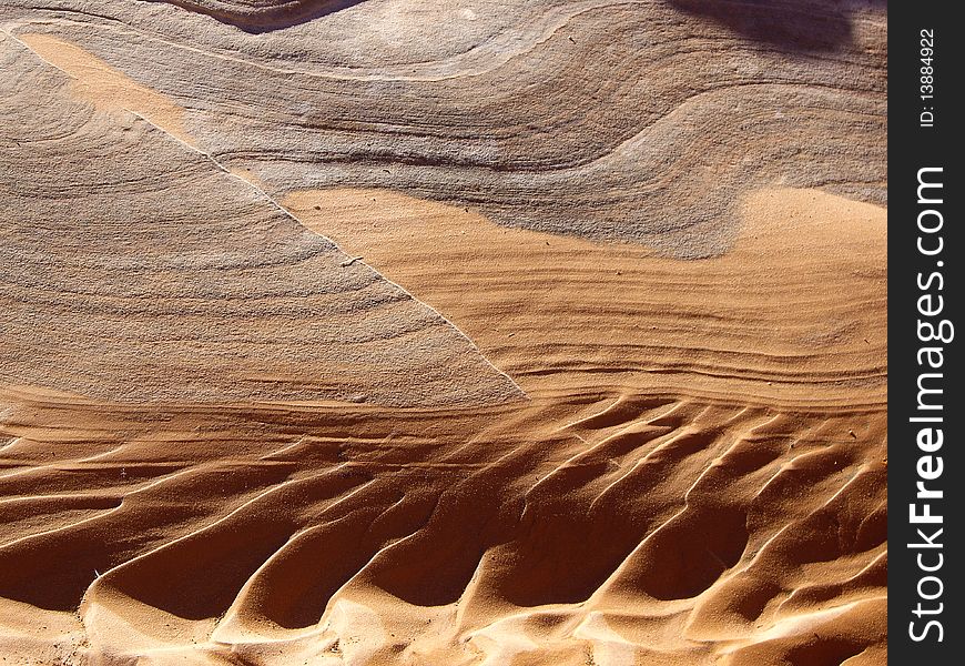 Desert riverbed of shaped mud. Desert riverbed of shaped mud